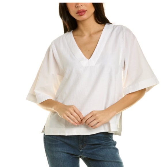 Roller Rabbit Tops - Roller Rabbit White Linen Top Sz S Gently Loved